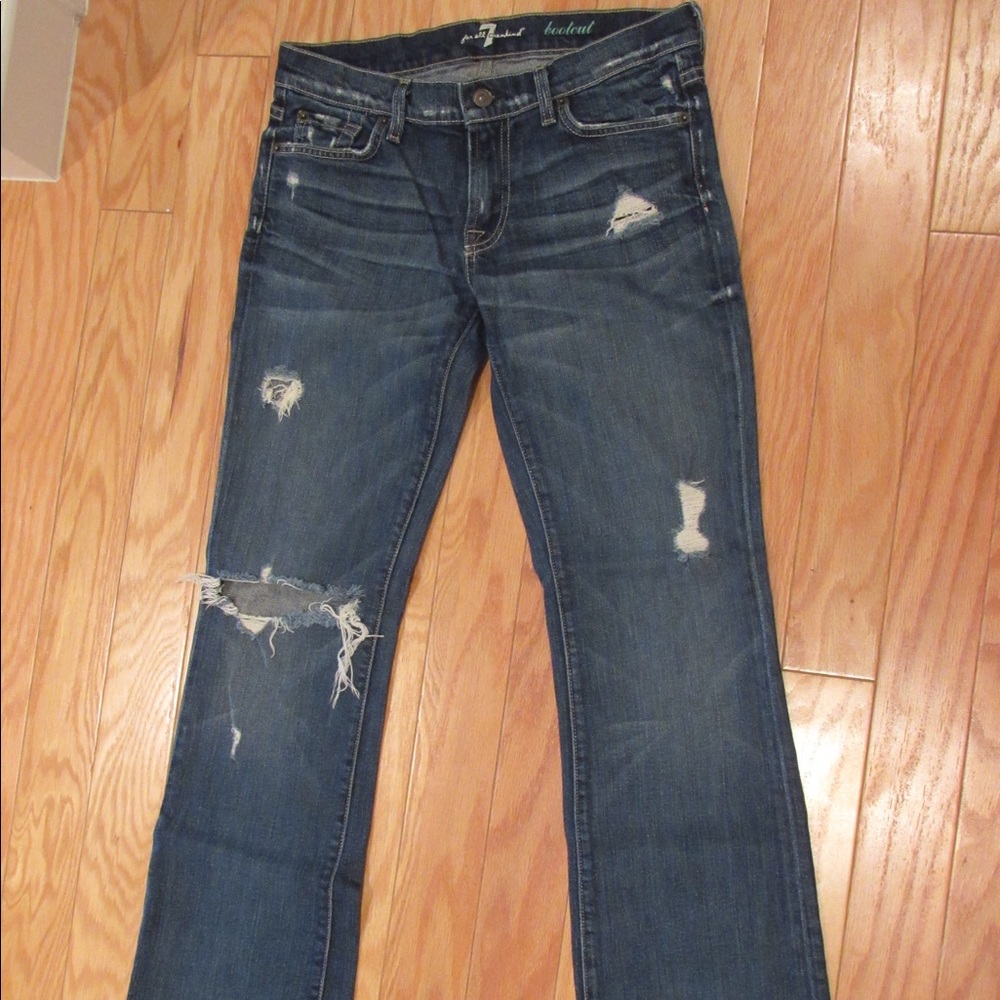 7 for All Mankind Destroyed Jeans